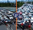 Entregadores por aplicativo bloqueiam Ponte do Pina em protesto. 