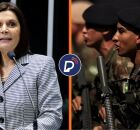 Presidente do Superior Tribunal Militar e soldados das for&ccedil;as armadas. 