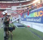 Pol&iacute;cia Militar na Arena de Pernambuco. 