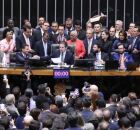 Parlamentares na C&acirc;mara dos Deputados.