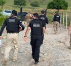 Policiais durante Opera&ccedil;&atilde;o Sinistrus.