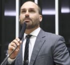 Eduardo Bolsonaro na C&acirc;mara dos Deputados.