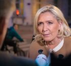 Marine Le Pen durante entrevista.