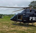 Um helic&oacute;ptero transportou um idoso de 81 anos.