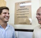 Prefeito do Recife, Jo&atilde;o Campos e ent&atilde;o secret&aacute;rio de Educa&ccedil;&atilde;o, Fred Am&acirc;ncio