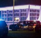 Viaturas policiais em frente ao STF