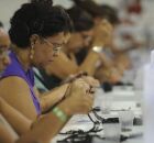 Mulheres trabalhando. 