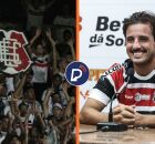 "Impressionante", diz Gabriel Galhardo sobre apoio da torcida do Santa Cruz em jogo fora de casa