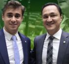 Nikolas Ferreira ao lado de Andr&eacute; Ferreira.