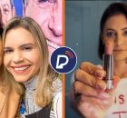 Clarissa T&eacute;rcio ao lado de Michelle Bolsonaro. 