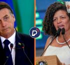 Ex-presidente Jair Bolsonaro e Dani Portela. 