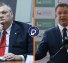 Ministro Fl&aacute;vio Dino e deputado S&oacute;stenes Cavalcante.