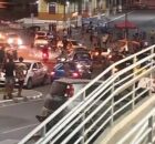 Momento do tiroteio que resultou em chacina.