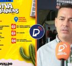 Prefeito Sivaldo Albino divulga atra&ccedil;&otilde;es de festas.