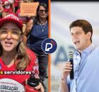 Vereadora do PT, Kari Santos, protesta por valoriza&ccedil;&atilde;o dos servidores municipais do Recife