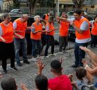Vereador Felipe Alecrim durante ato de evangeliza&ccedil;&atilde;o.