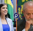 Deputada Tabata Amaral e o presidente Lula.