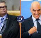 Os ministros Fl&aacute;vio Dino e Alexandre de Moraes.