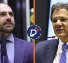 Eduardo Bolsonaro e Fernando Haddad 
