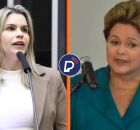 Clarissa T&eacute;rcio e Dilma. 