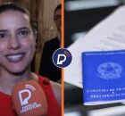 Governadora de Pernambuco, Raquel Lyra e carteira de trabalho.