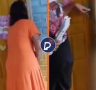 Diretora durante momento do v&iacute;deo com brincadeira.