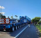 Transformador gigante em manuten&ccedil;&atilde;o.