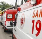 Ambul&acirc;ncias do SAMU.