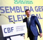 Candidato &uacute;nico, Samir Xaud &eacute; eleito presidente da CBF para 2025-2029: "iniciamos uma nova fase"