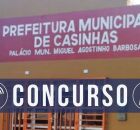 Fachada da Prefeitura de Casinhas. 