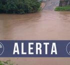 Apac: rio com cota de inunda&ccedil;&atilde;o.