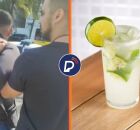 Ambulante sendo preso e caipirinha.