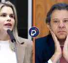 Clarissa T&eacute;rcio e Fernando Haddad. 