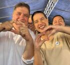 Deputado Cleiton Collins e a governadora Raquel Lyra