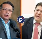 Gustavo Petro, presidente da Col&ocirc;mbia, e Miguel Uribe.