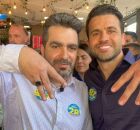 Leonardo Avalanche, presidente nacional do PRTB,  e Pablo Mar&ccedil;al.