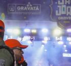 Policiais no S&atilde;o Jo&atilde;o de Gravat&aacute;. 