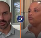 Eduardo Bolsonaro e Jornalista da Globonews