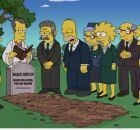 The Simpsons recently showed Marge Simpson's funeral. 