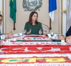 Governadora Raquel Lyra recebe participantes do 8&ordm; Grito da Terra Pernambuco.