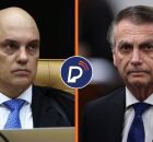 Alexandre de Moraes e Jair Bolsonaro.