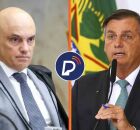 Alexandre de Moraes e Jair Bolsonaro.