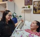 Cantora gospel Amanda Wanessa ao lado da tamb&eacute;m cantora Ruthe Dayanne