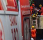 Atendimento do SAMU ao homem no Centro do Recife.