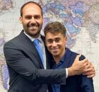 Eduardo Bolsonaro e Nikolas Ferreira. 