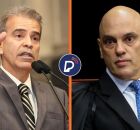 Deputado Coronel Alberto Feitosa e o ministro do STF Alexandre de Moraes. 