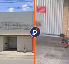 Motel em que homem esfaqueou mulher.