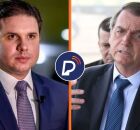 Hugo Motta e Bolsonaro.