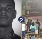 Criminoso que morreu e movimenta&ccedil;&atilde;o no local do ocorrido, em Jaboat&atilde;o.