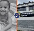 Menina que a m&atilde;e matou e delegacia.